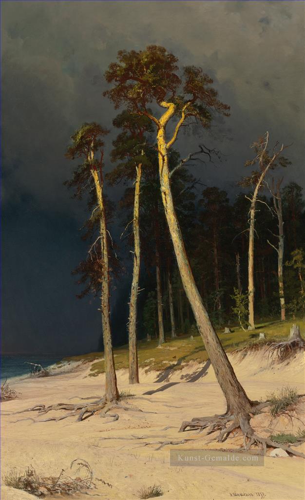 SANDY COAST klassische Landschaft Ivan Ivanovich Bäume Ölgemälde